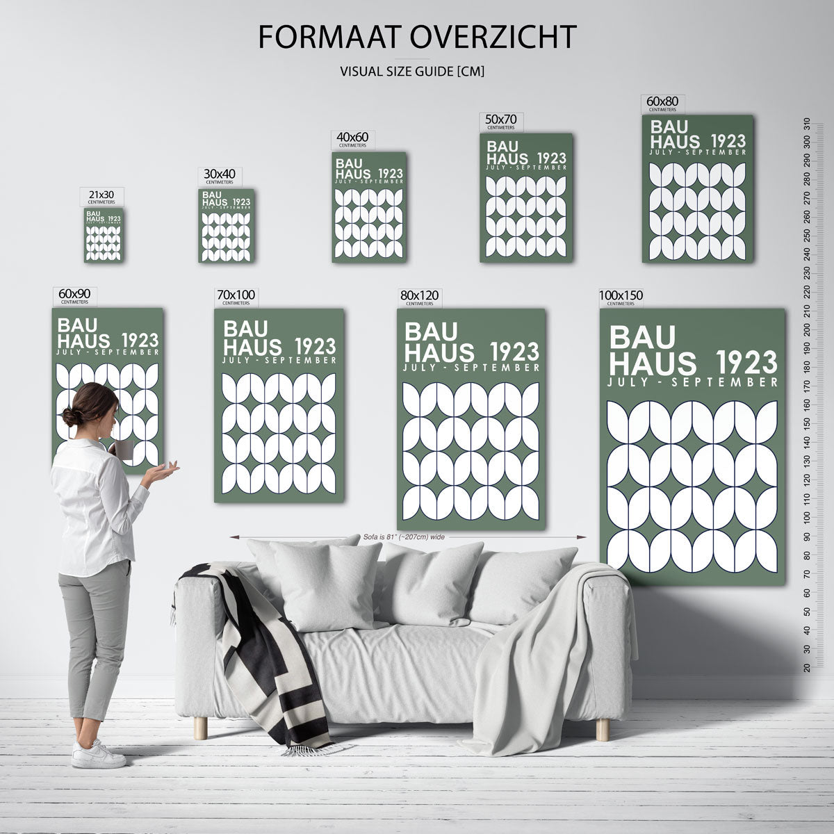 Vormritme en lijnen Poster