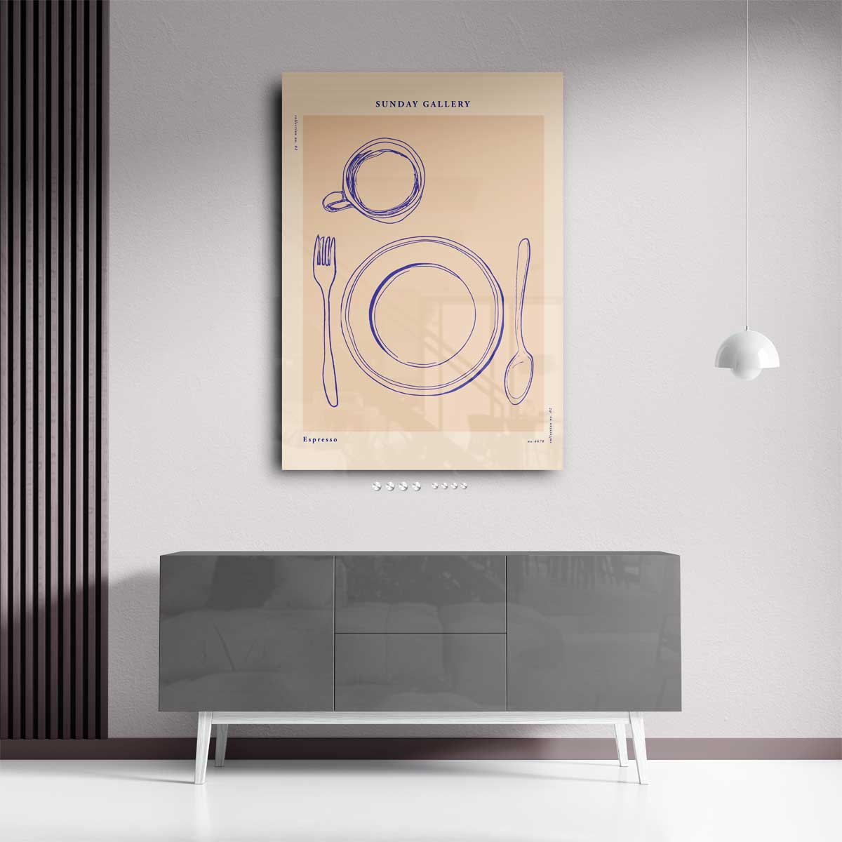 Zondagse Tafelschets Kunstwerk-canvas-dibond-plexiglas-wanddecoratie-WallArtistic