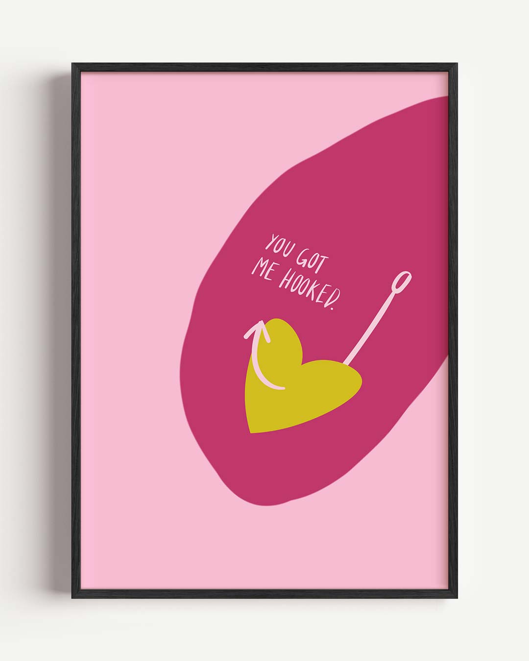 Love Hooked Hart Poster