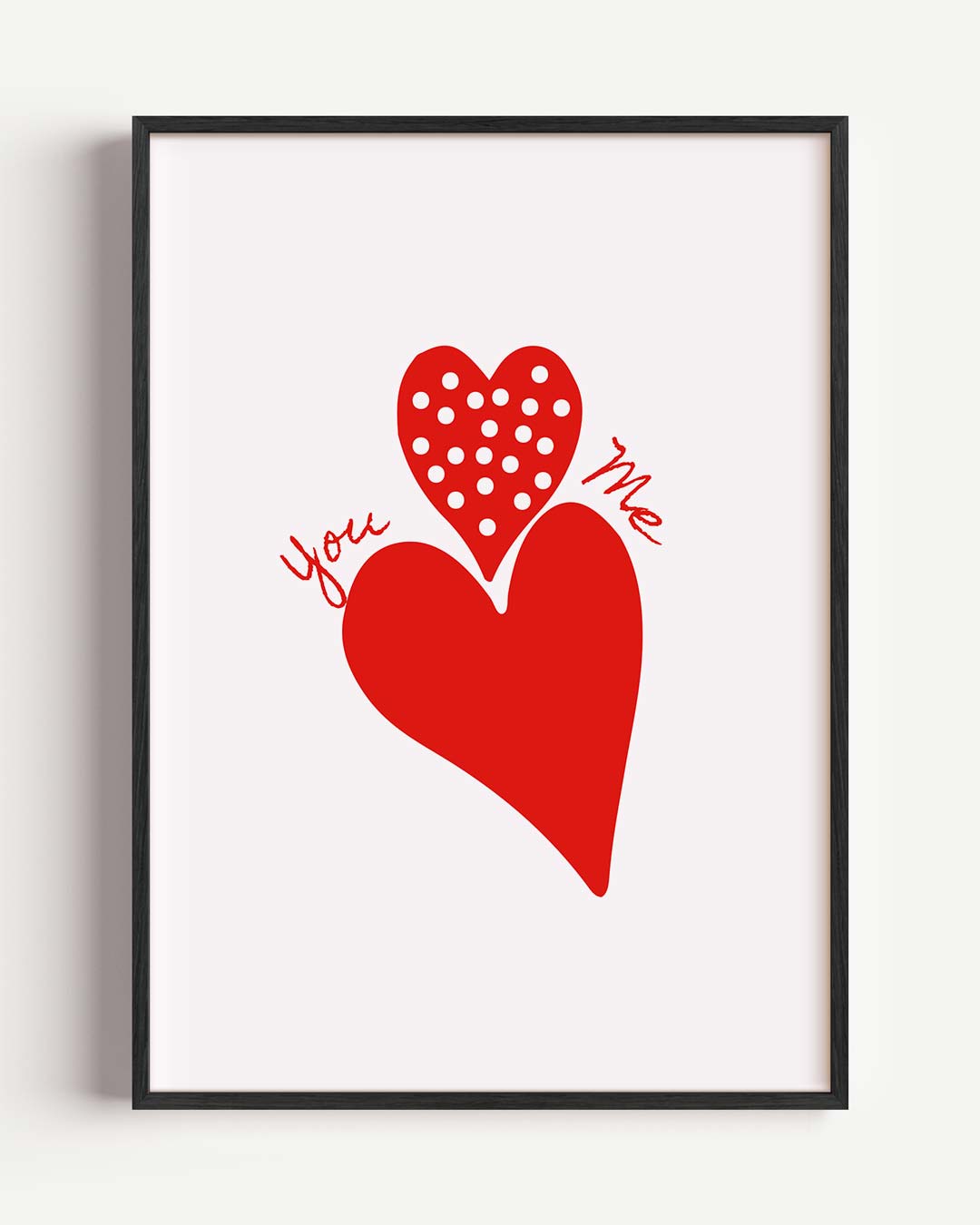 Liefdevolle Hartjes Poster
