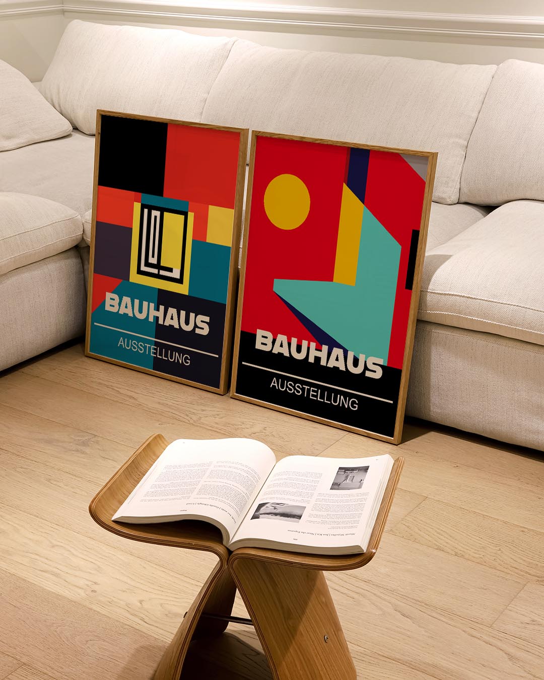 Kleurvlakken en lijnen Posterset