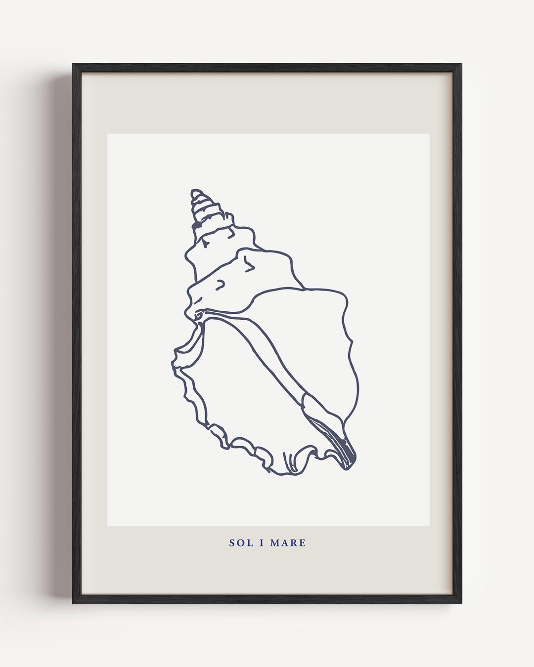 Schelp Illustratie Poster-WallArtistic