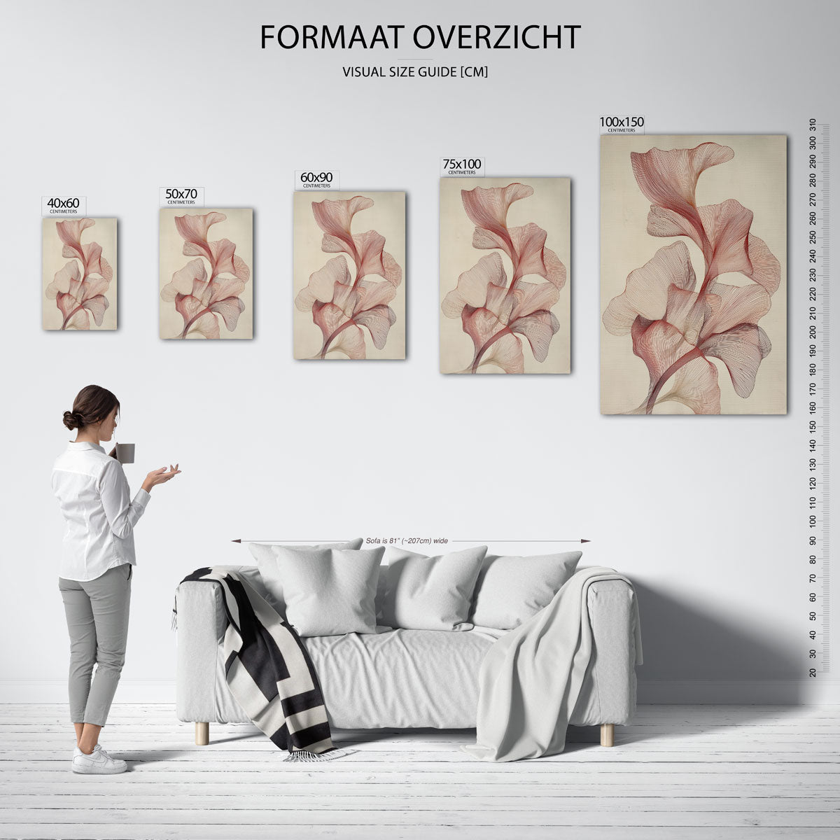 Organische lijnvormen Kunstwerk