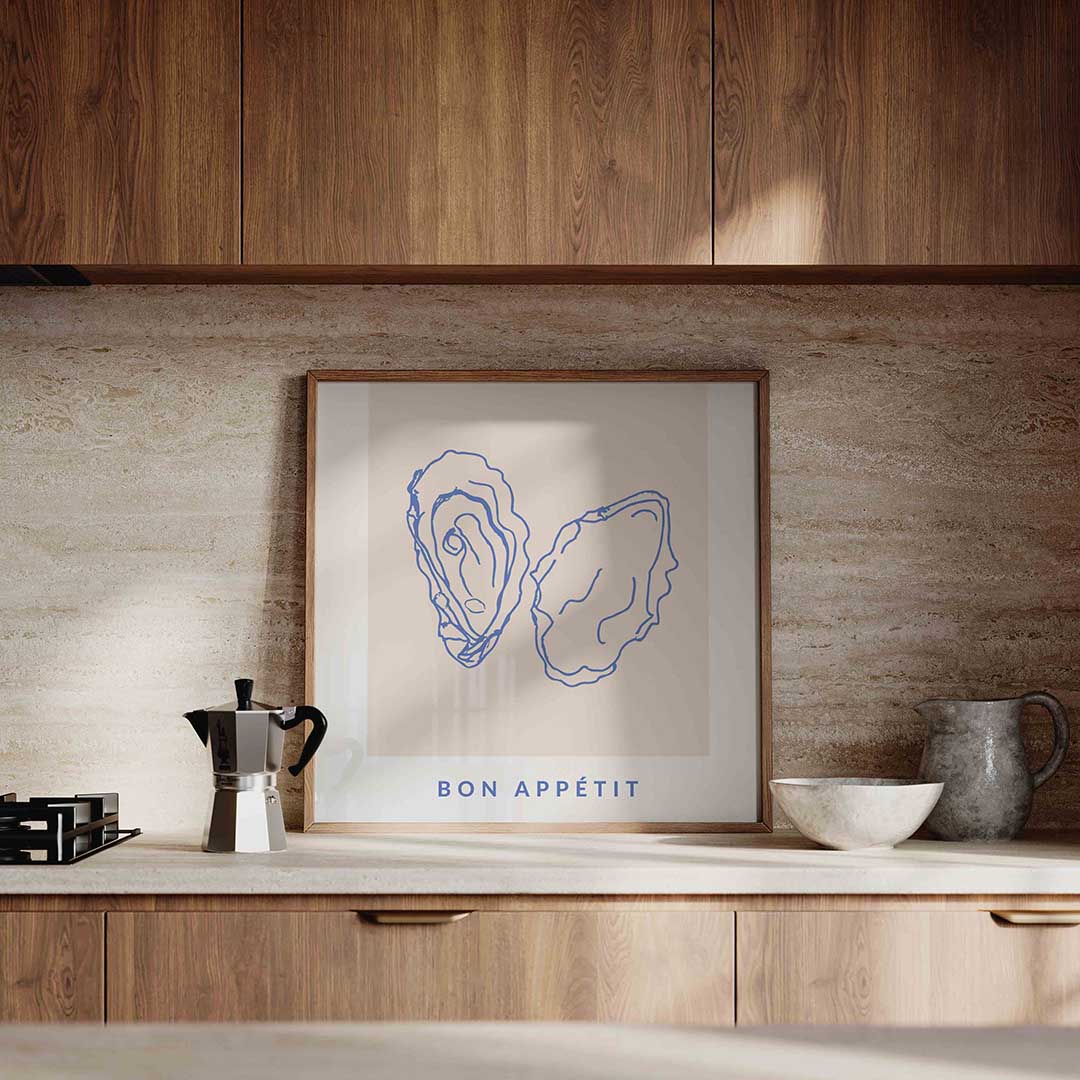 Oesters illustratie Poster