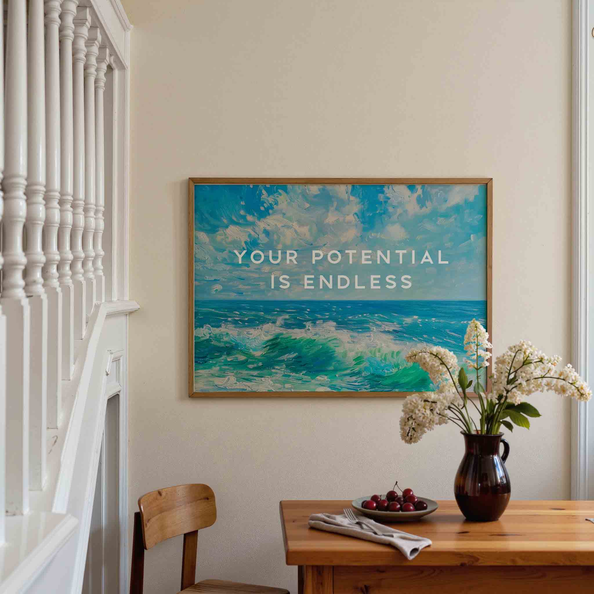 Golven en lucht Poster