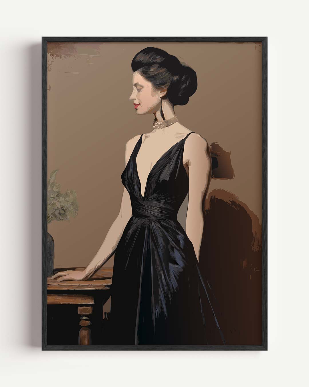Elegante Vrouwelijke Charme Poster