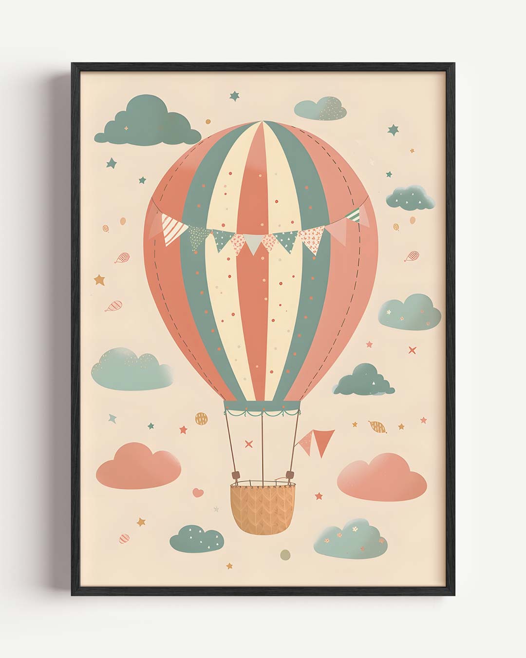 Vintage Luchtballon Poster