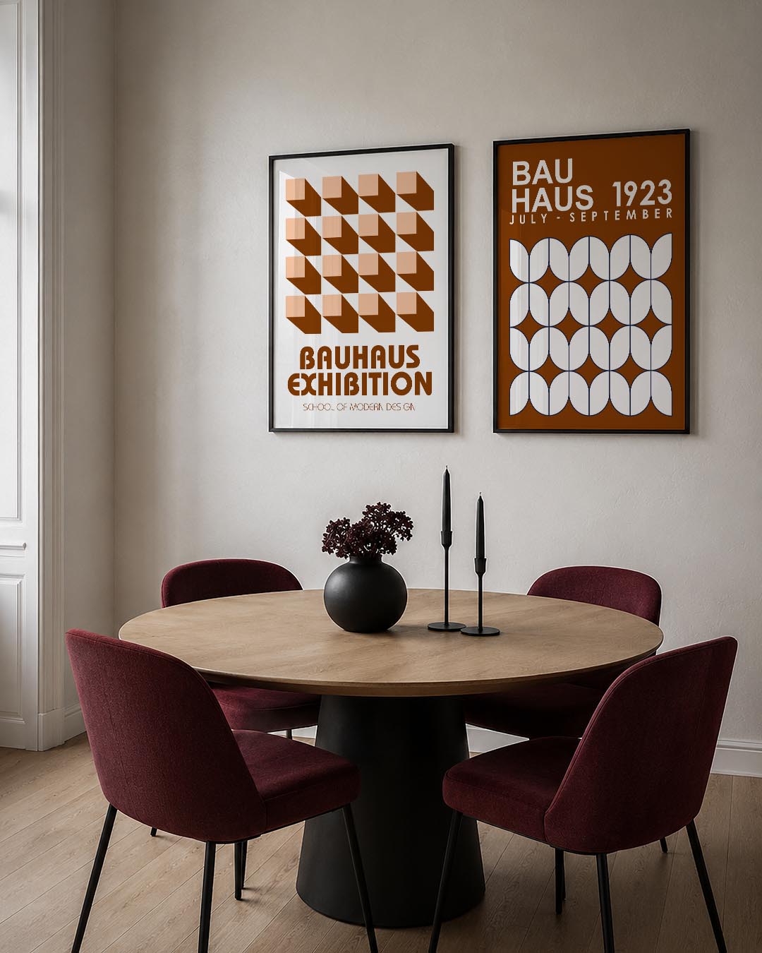 Vorm en schaduw Postersets