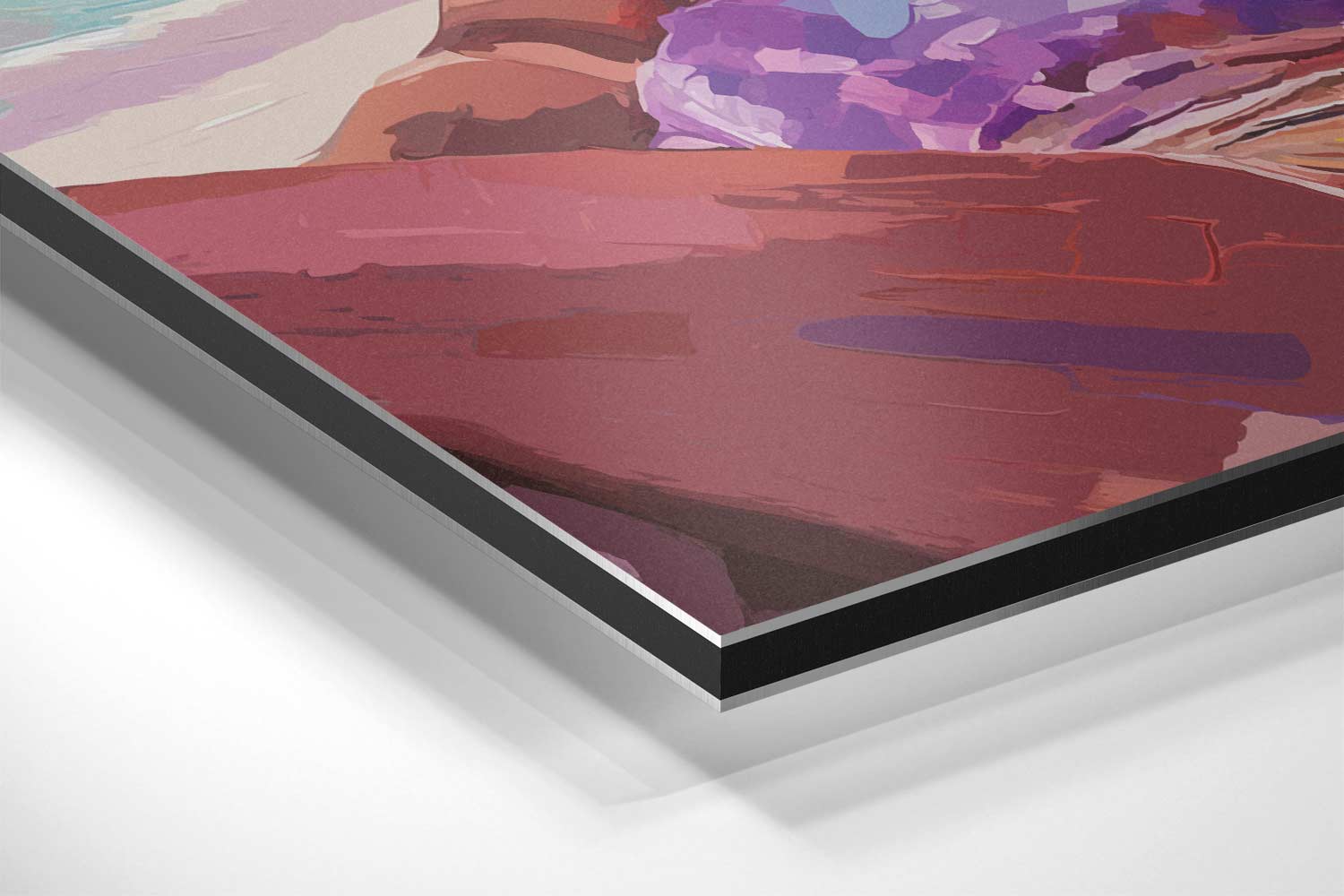 Zomerse Strandvibes Kunstwerk-canvas-dibond-plexiglas-wanddecoratie-WallArtistic