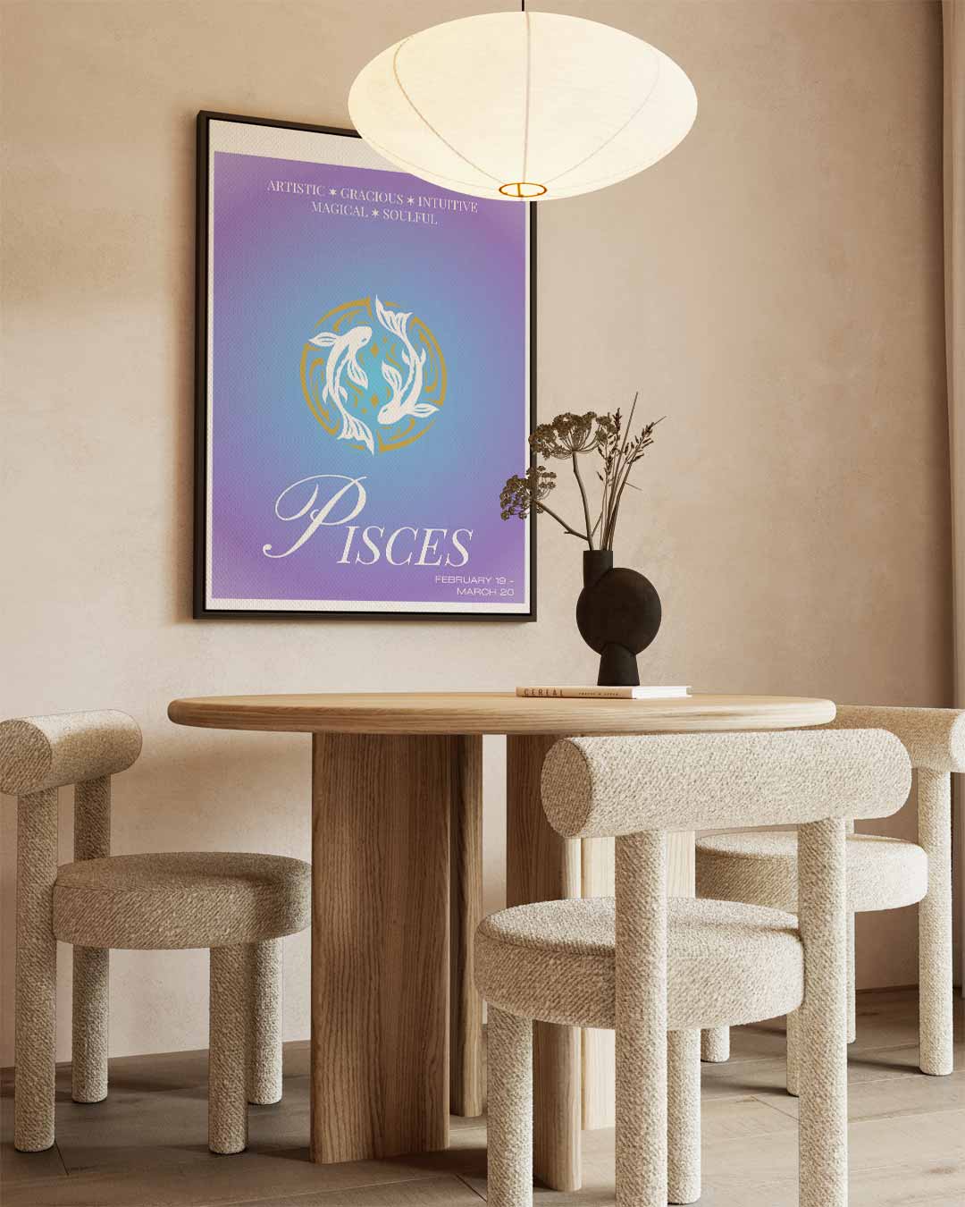 Vissen Sterrenbeeld Kunstwerk Kunstwerk-canvas-dibond-plexiglas-wanddecoratie-WallArtistic