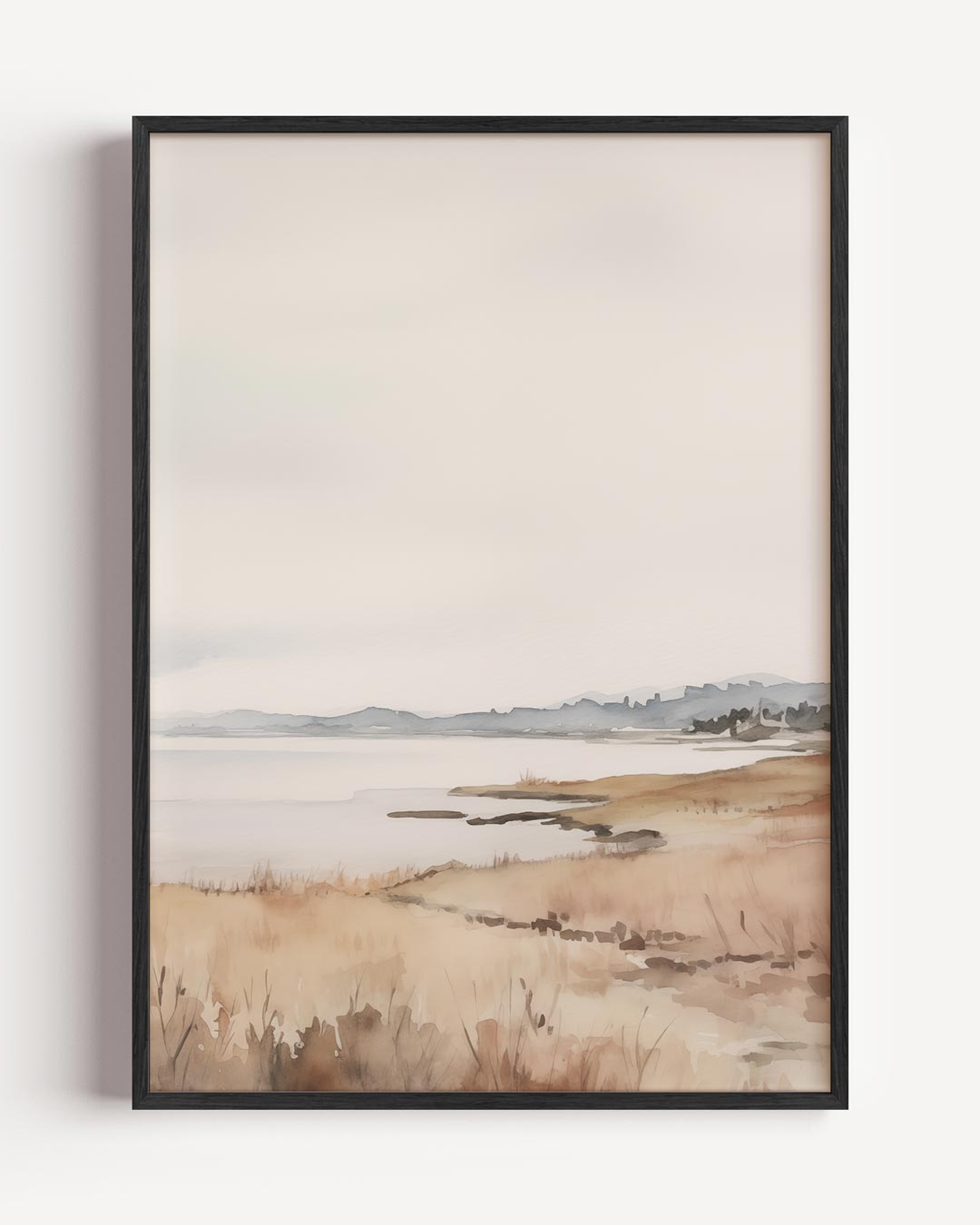 Rustieke Landschap Waterverf Poster-WallArtistic