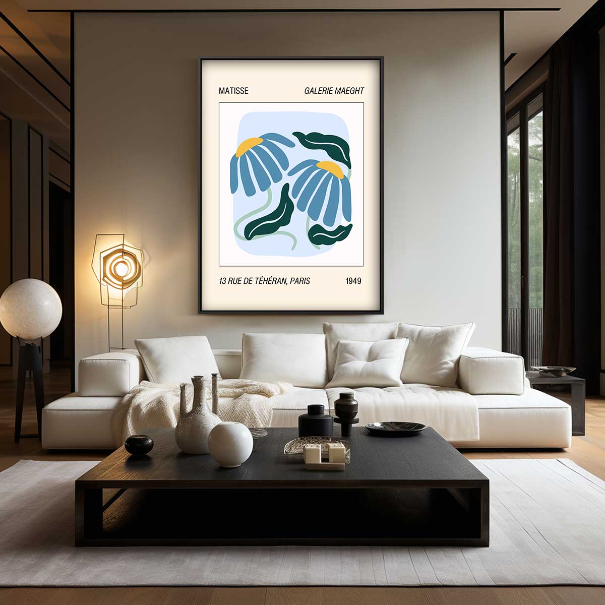 Bloemenpracht in Parijs Kunstwerk-canvas-dibond-plexiglas-wanddecoratie-WallArtistic