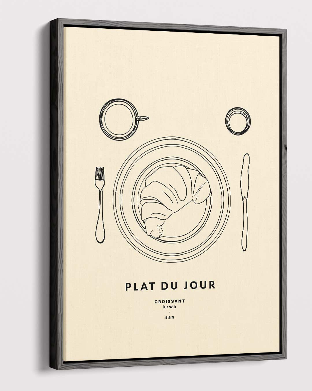 Croissant Plat du Jour Poster