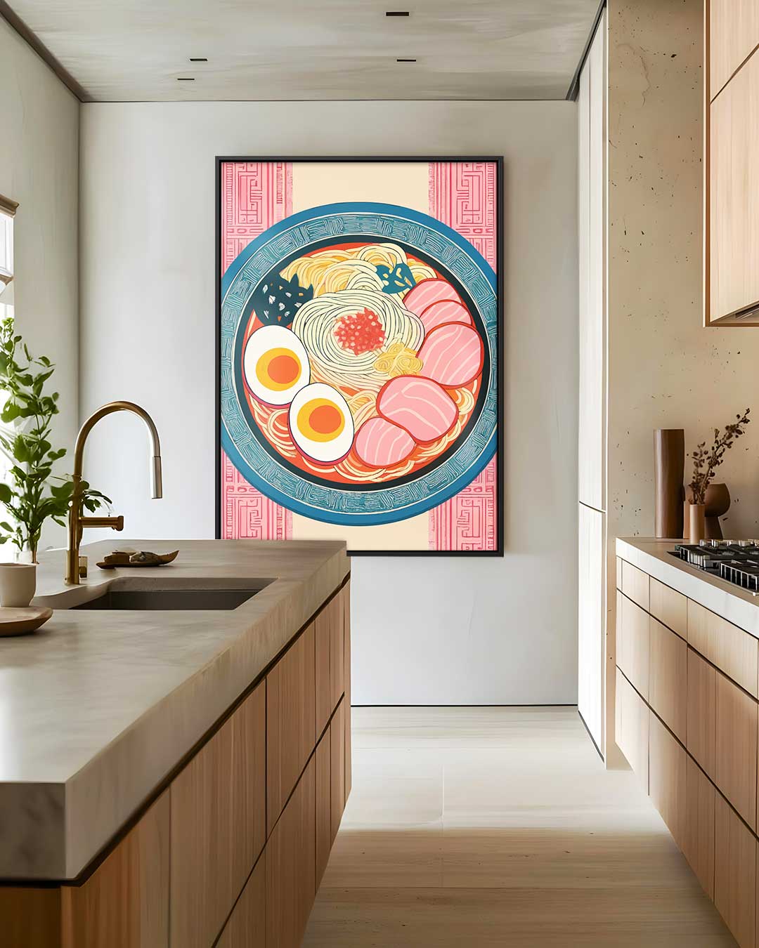 Kleurrijke Ramen Illustratie Kunstwerk-canvas-dibond-plexiglas-wanddecoratie-WallArtistic