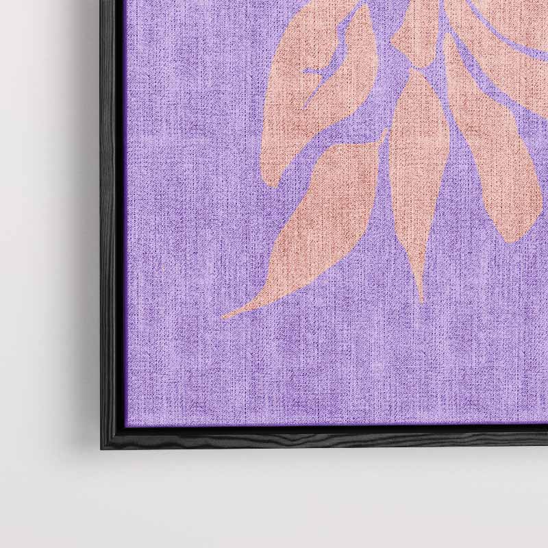 Bloemenpracht op Paars Kunstwerk-canvas-dibond-plexiglas-wanddecoratie-WallArtistic