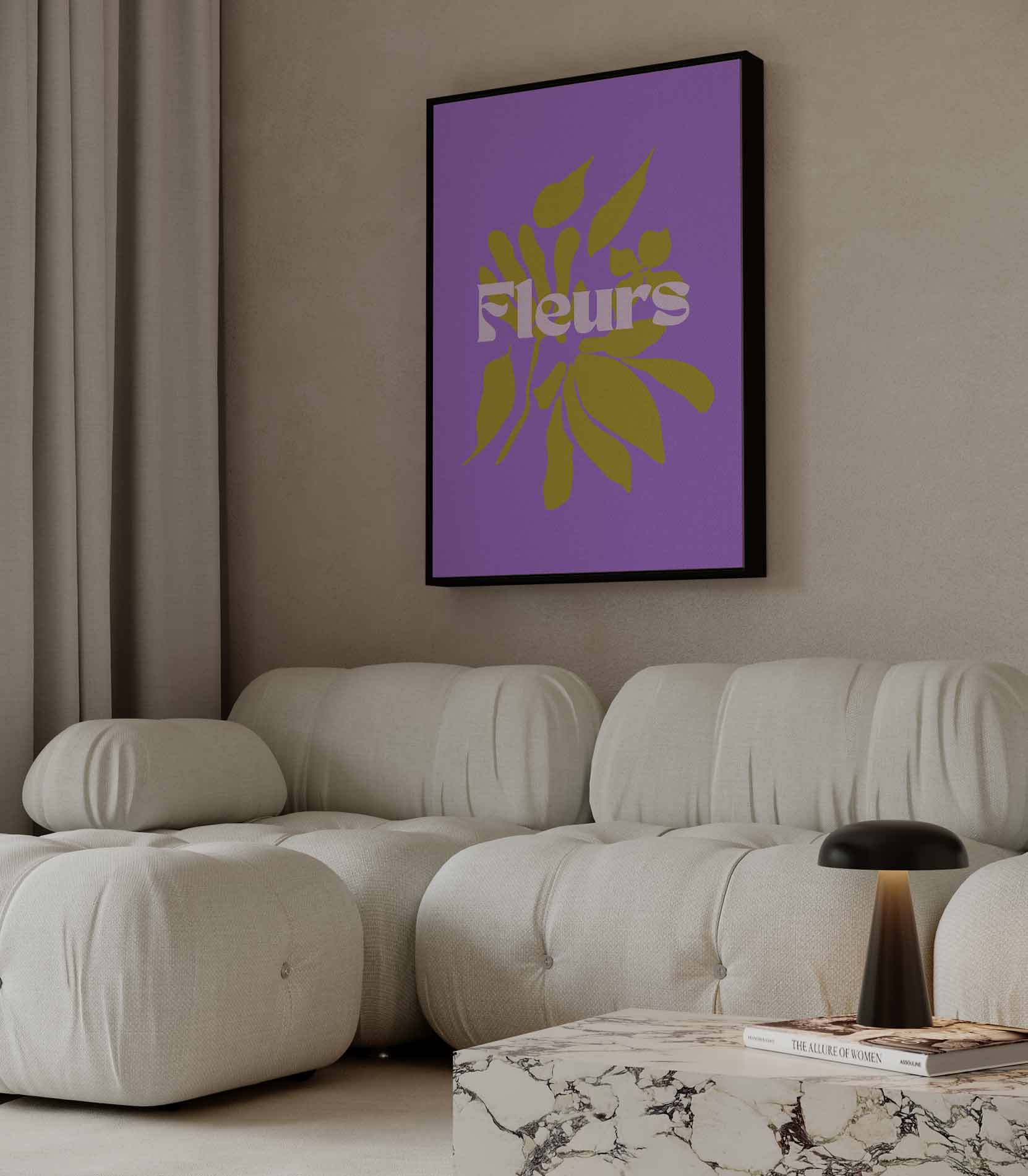 Vrolijke Bloemenpracht Kunstwerk-canvas-dibond-plexiglas-wanddecoratie-WallArtistic