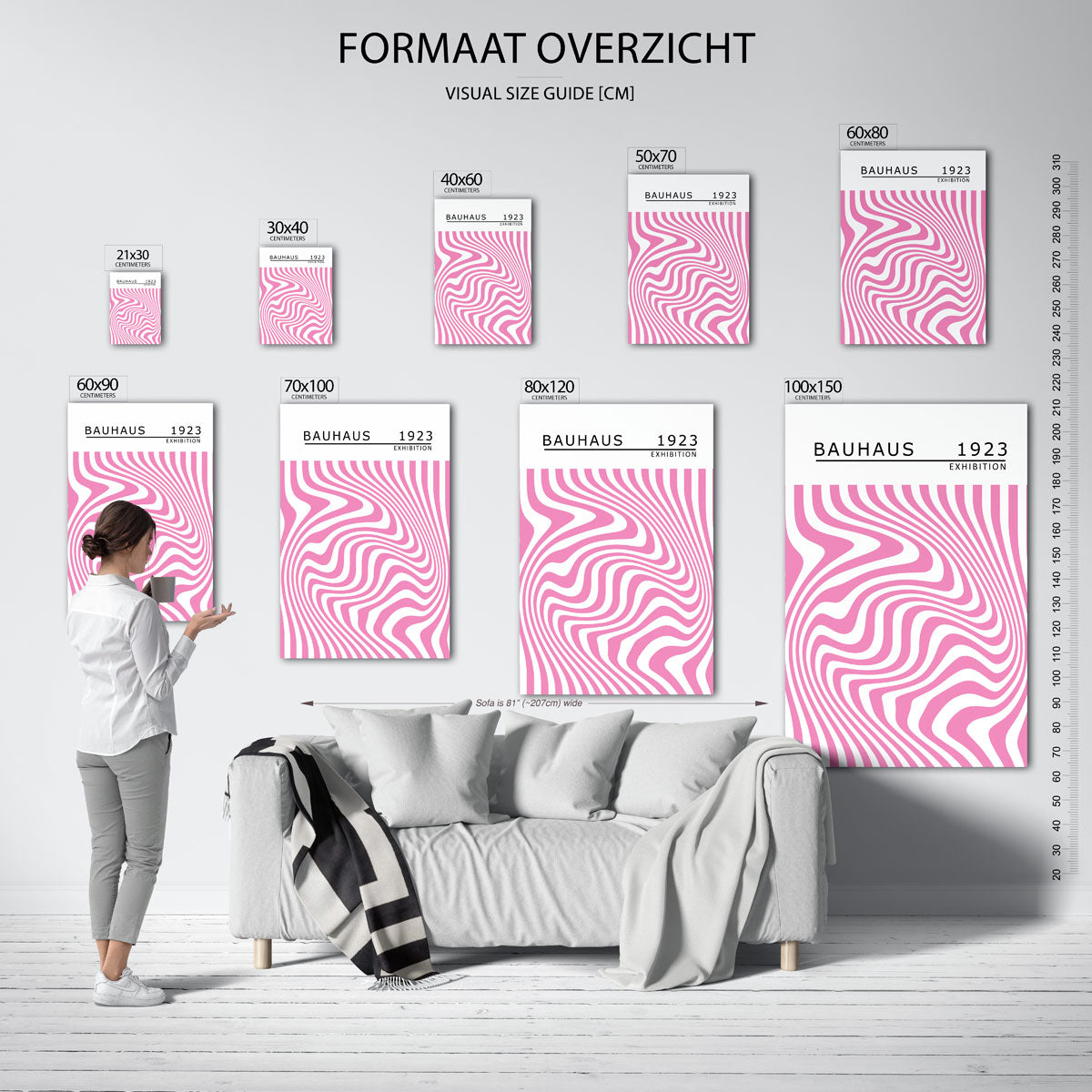 Golvend lijnenspel Poster