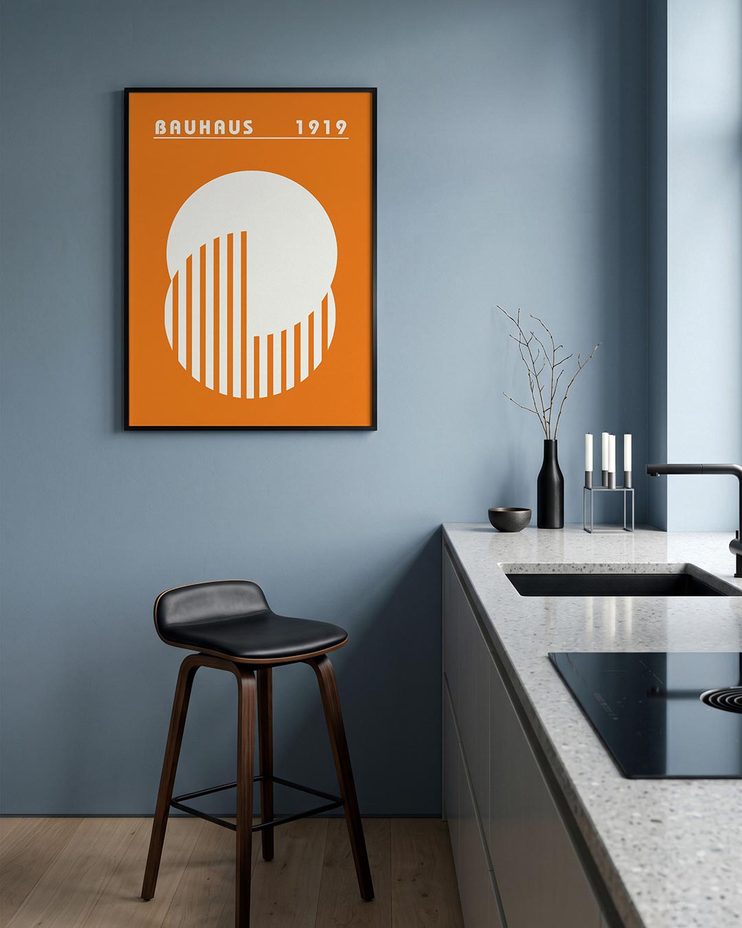 Cirkel en strepen Poster
