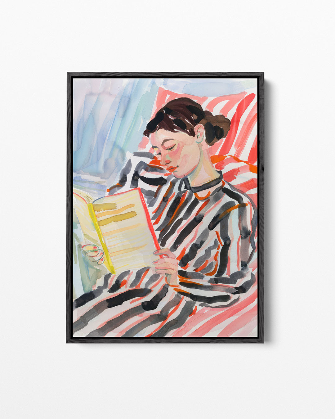 Lezende vrouw Kunstwerk