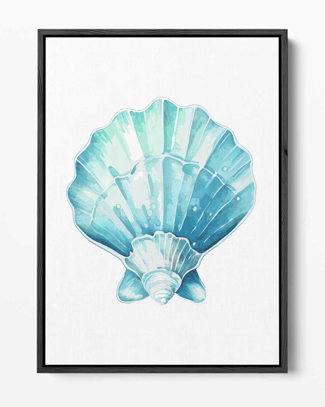 Zeeschelp Aquarelprint Kunstwerk-canvas-dibond-plexiglas-wanddecoratie-WallArtistic