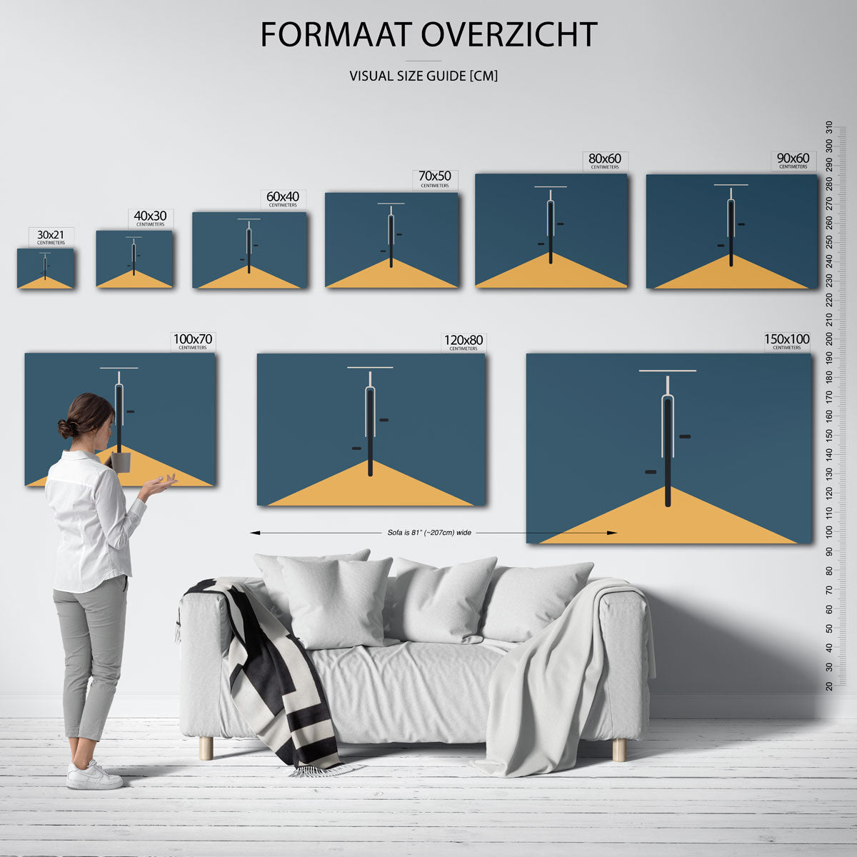 Lijnen en vlakken Poster