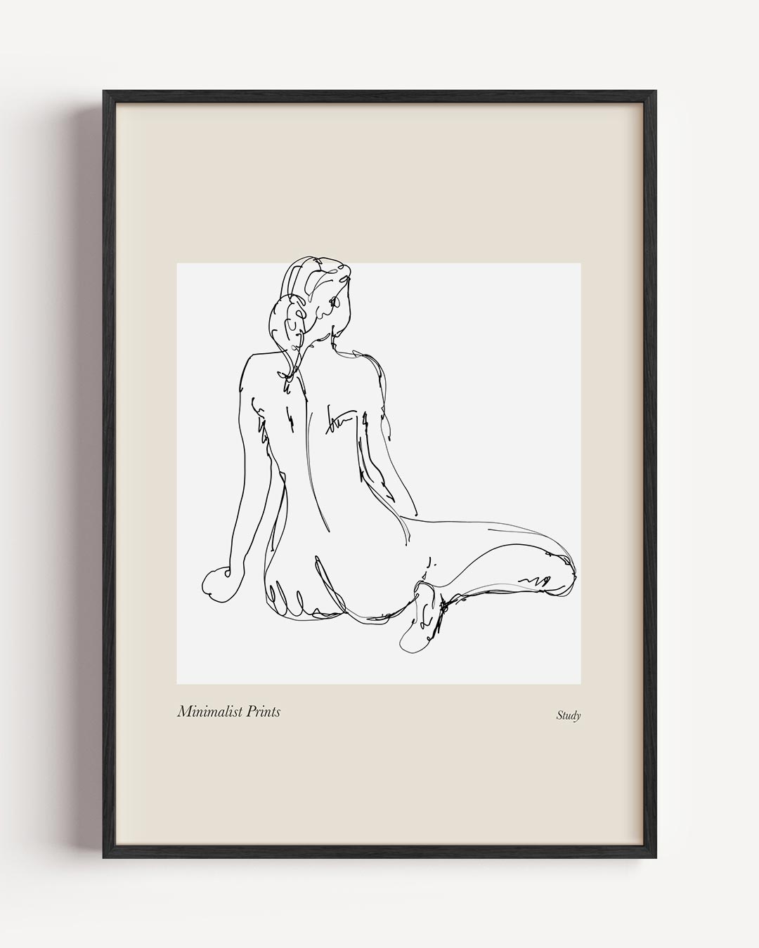 Elegante Minimalistische Lijntekening Poster-WallArtistic