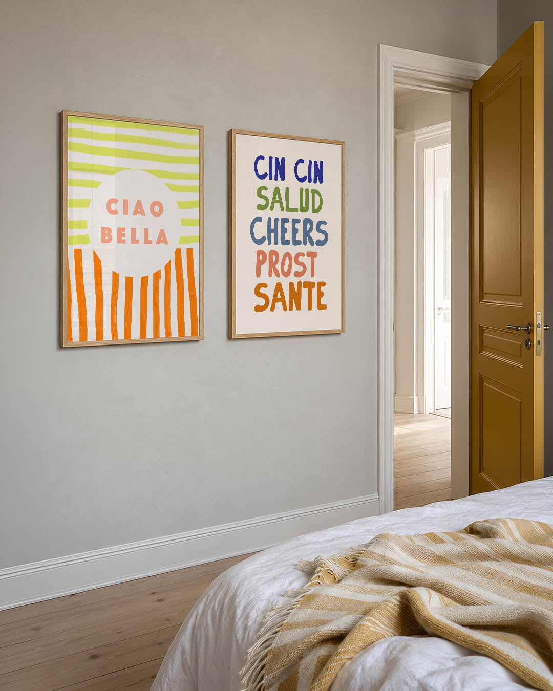 Strepen en cirkel Posterset