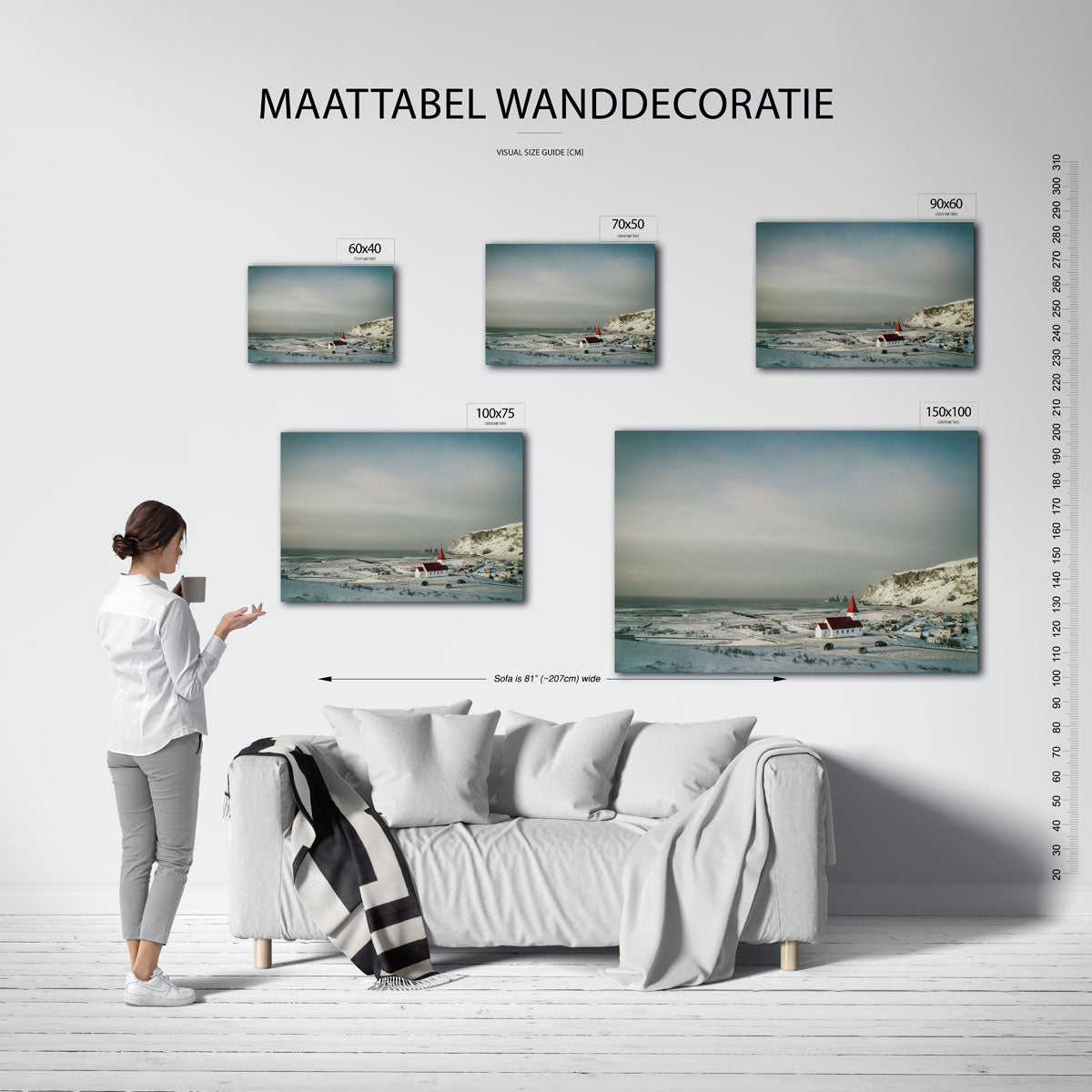 Winterlandschap Kunstwerk