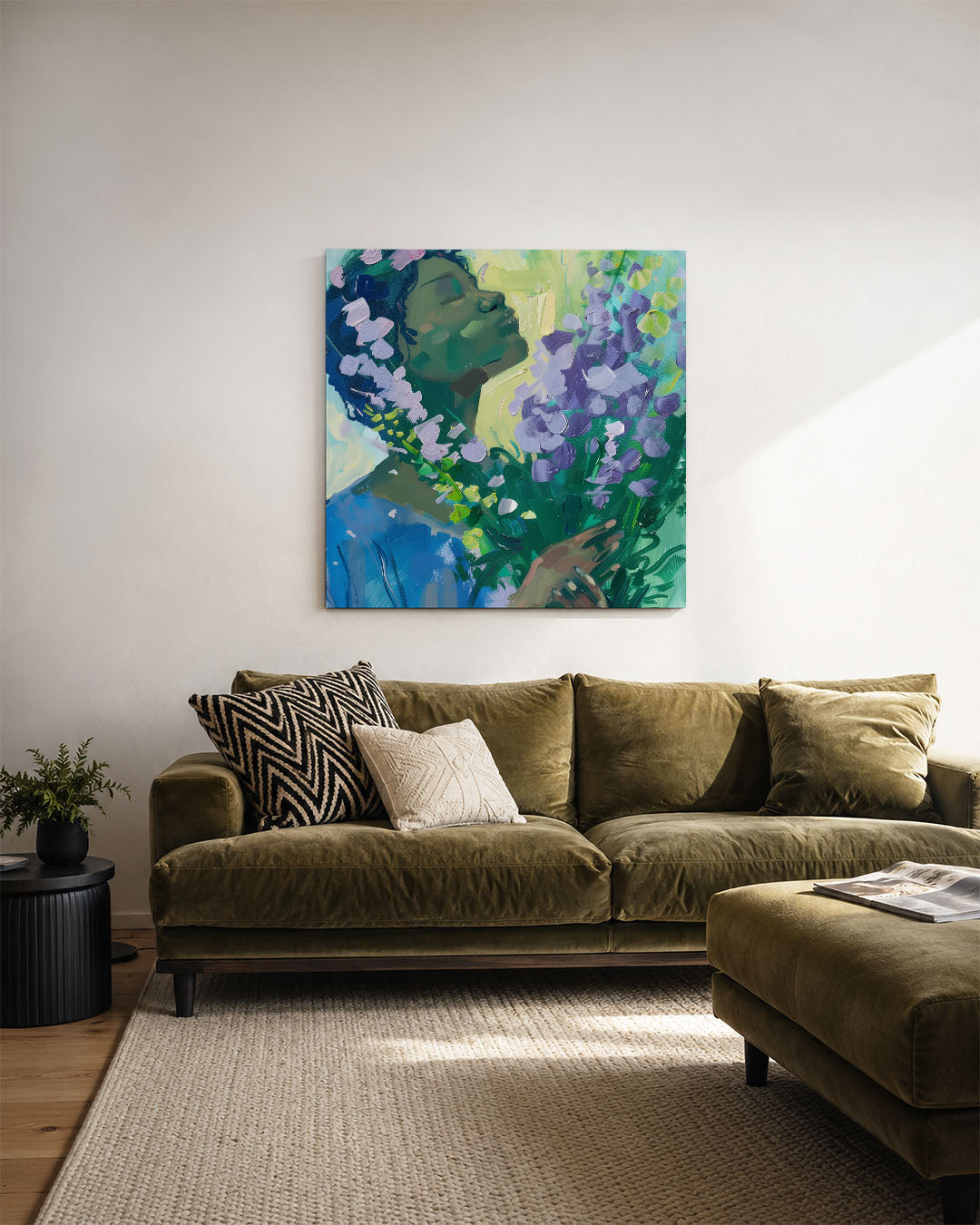 Dromerige bloemen Kunstwerk