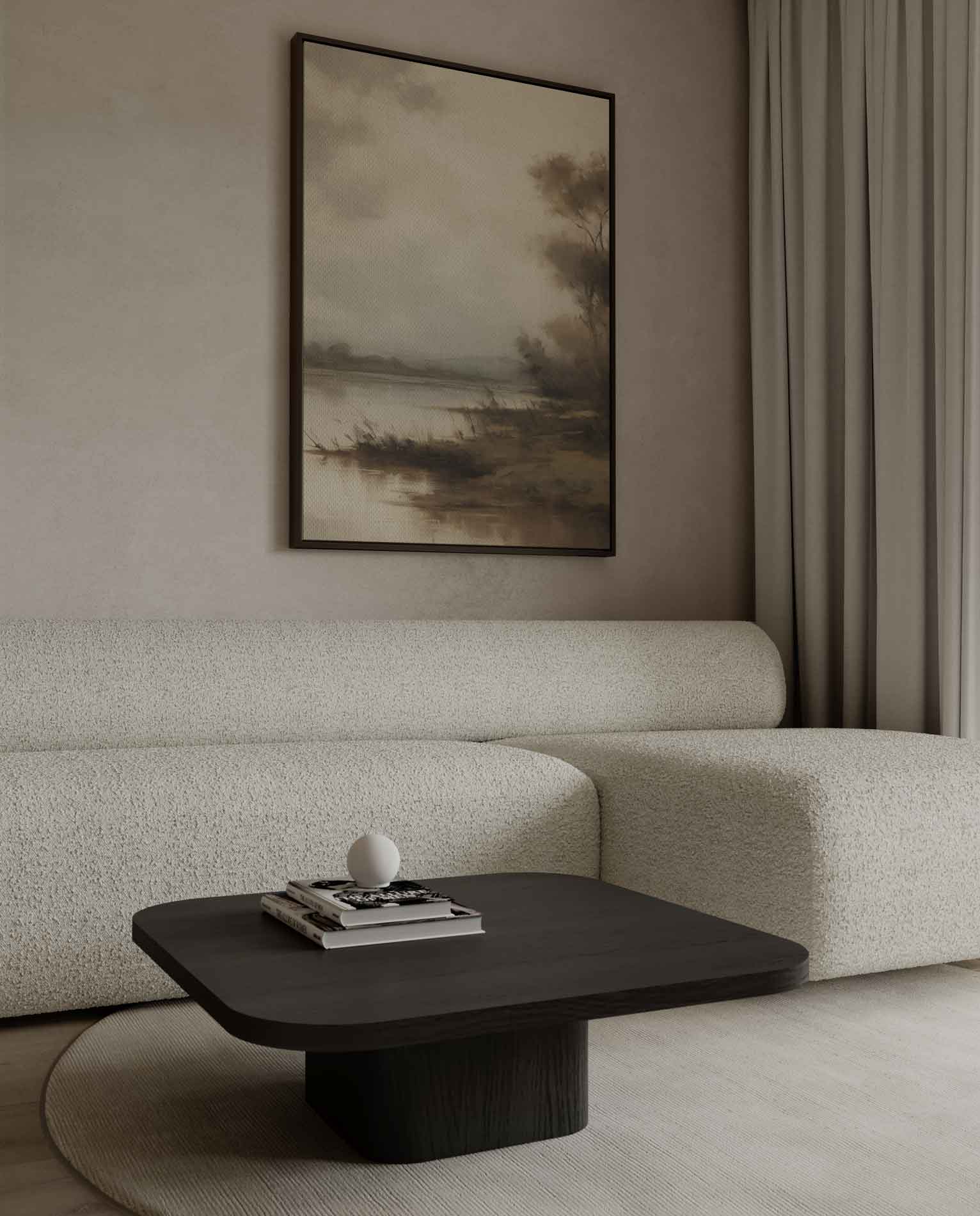 Rustieke Rivieroever Kunstwerk-canvas-dibond-plexiglas-wanddecoratie-WallArtistic