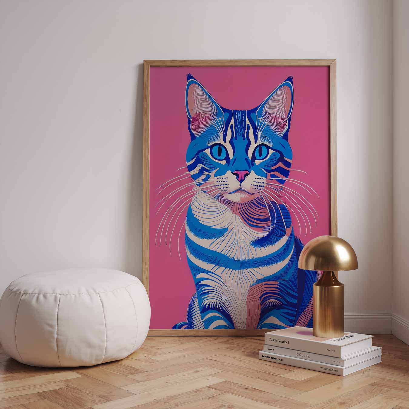 Hippe Kattenkunst Poster