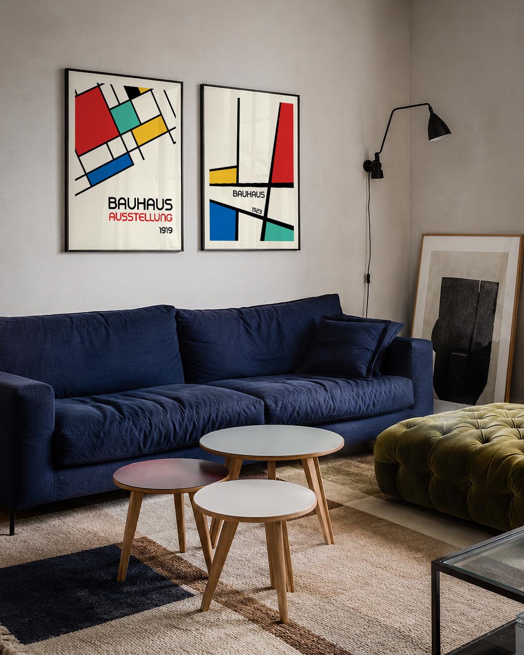 Kleurvlakken en lijnen Posterset