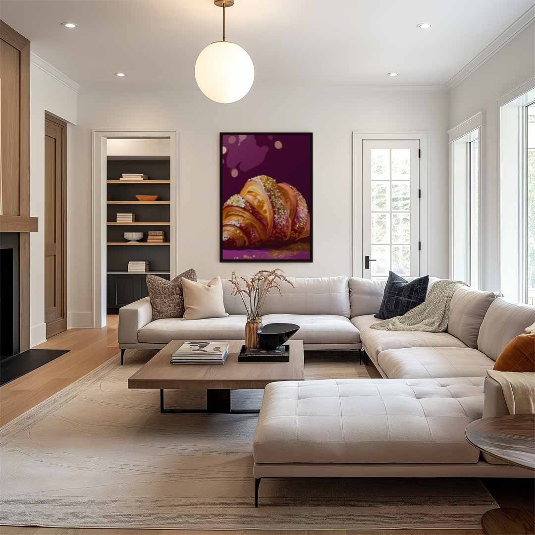 Croissant Delights Kunstwerk-canvas-dibond-plexiglas-wanddecoratie-WallArtistic