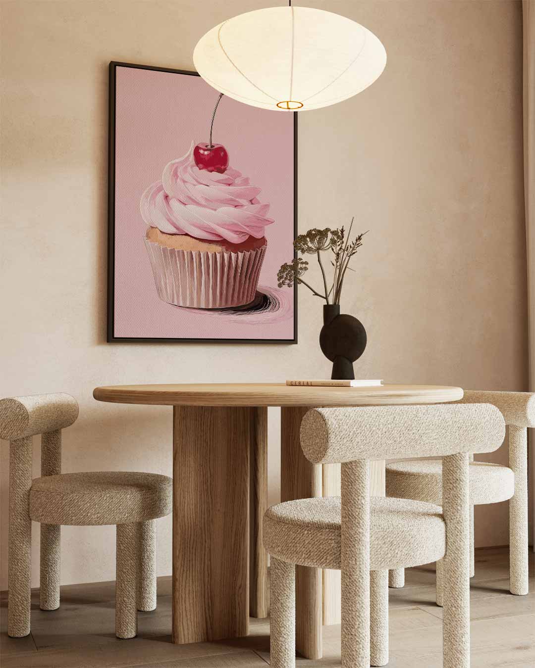 Cupcake Liefde Kunstwerk-canvas-dibond-plexiglas-wanddecoratie-WallArtistic