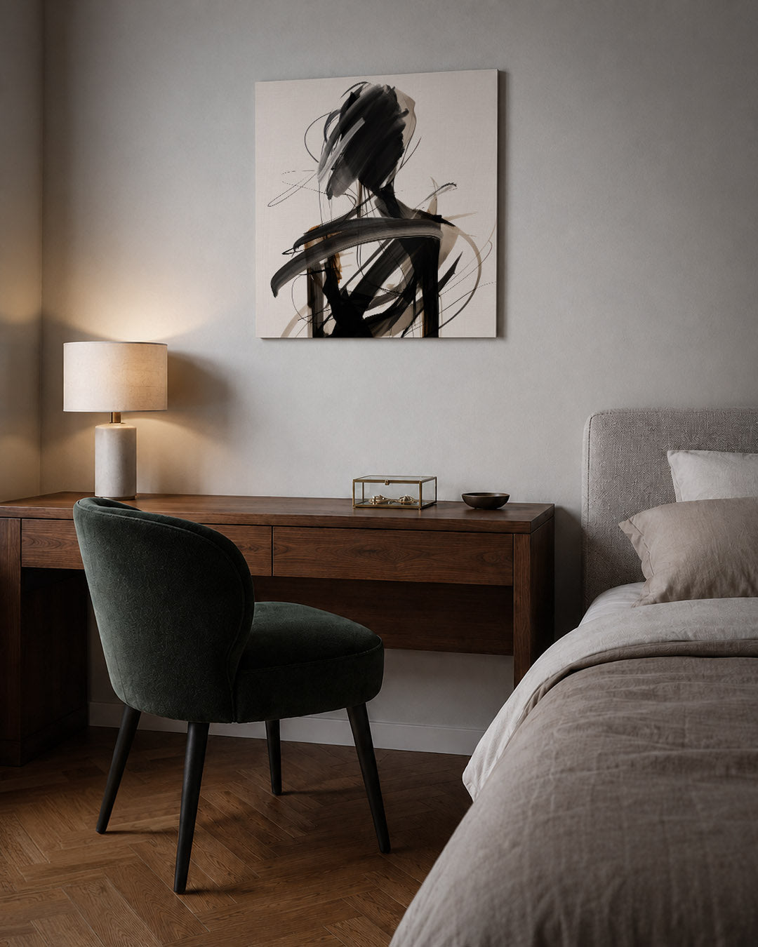 Dynamische lijnenfiguur Kunstwerk