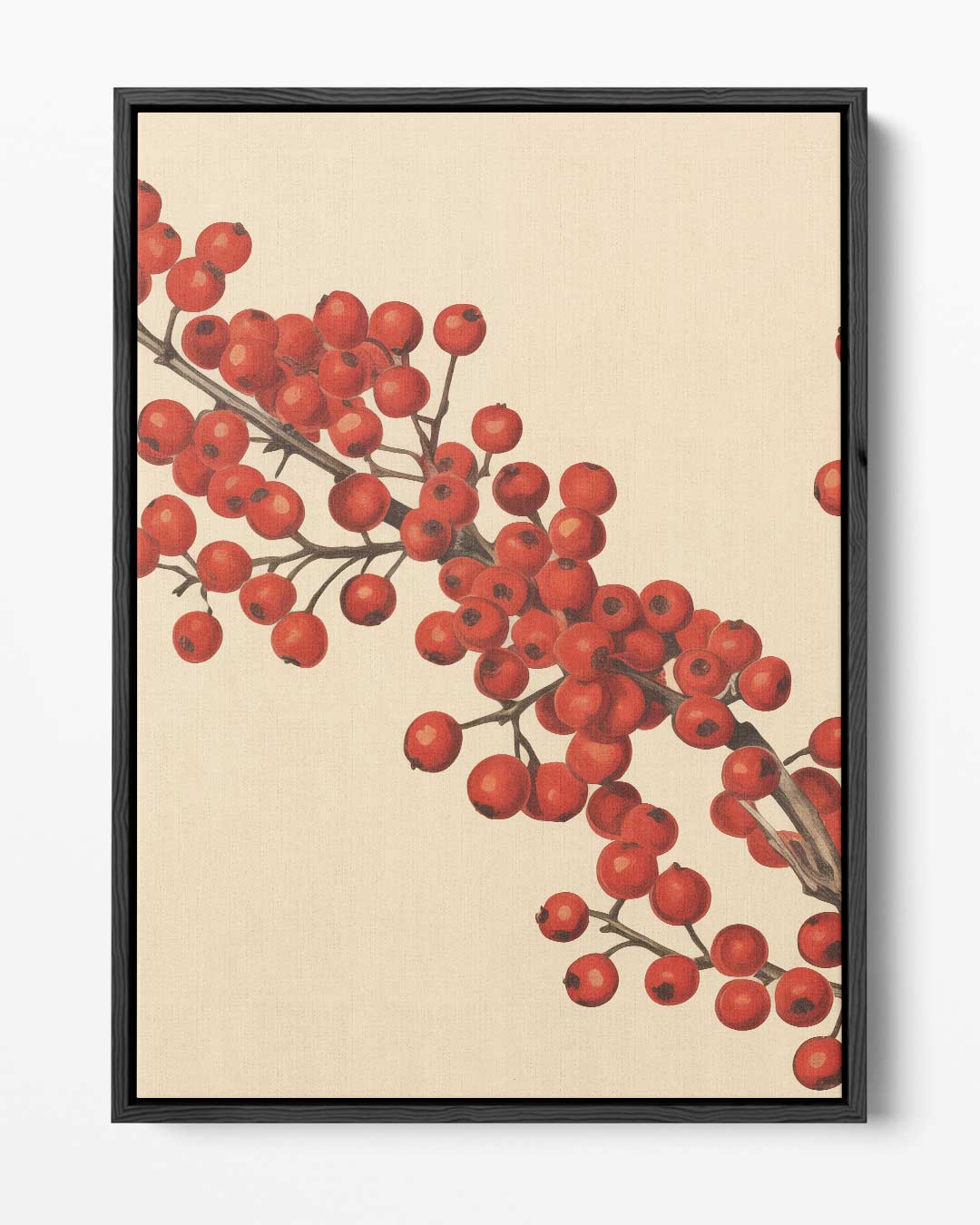 Rode Bessentakken Canvas Kunstwerk-canvas-dibond-plexiglas-wanddecoratie-WallArtistic