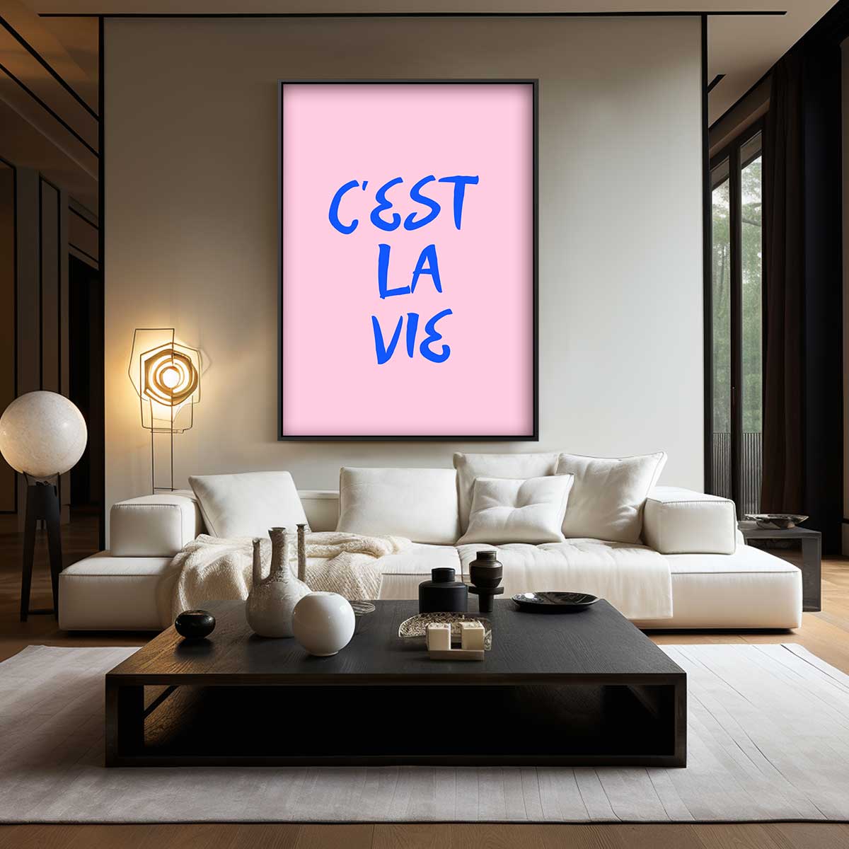 C'est La Vie Wanddecoratie Kunstwerk-canvas-dibond-plexiglas-wanddecoratie-WallArtistic