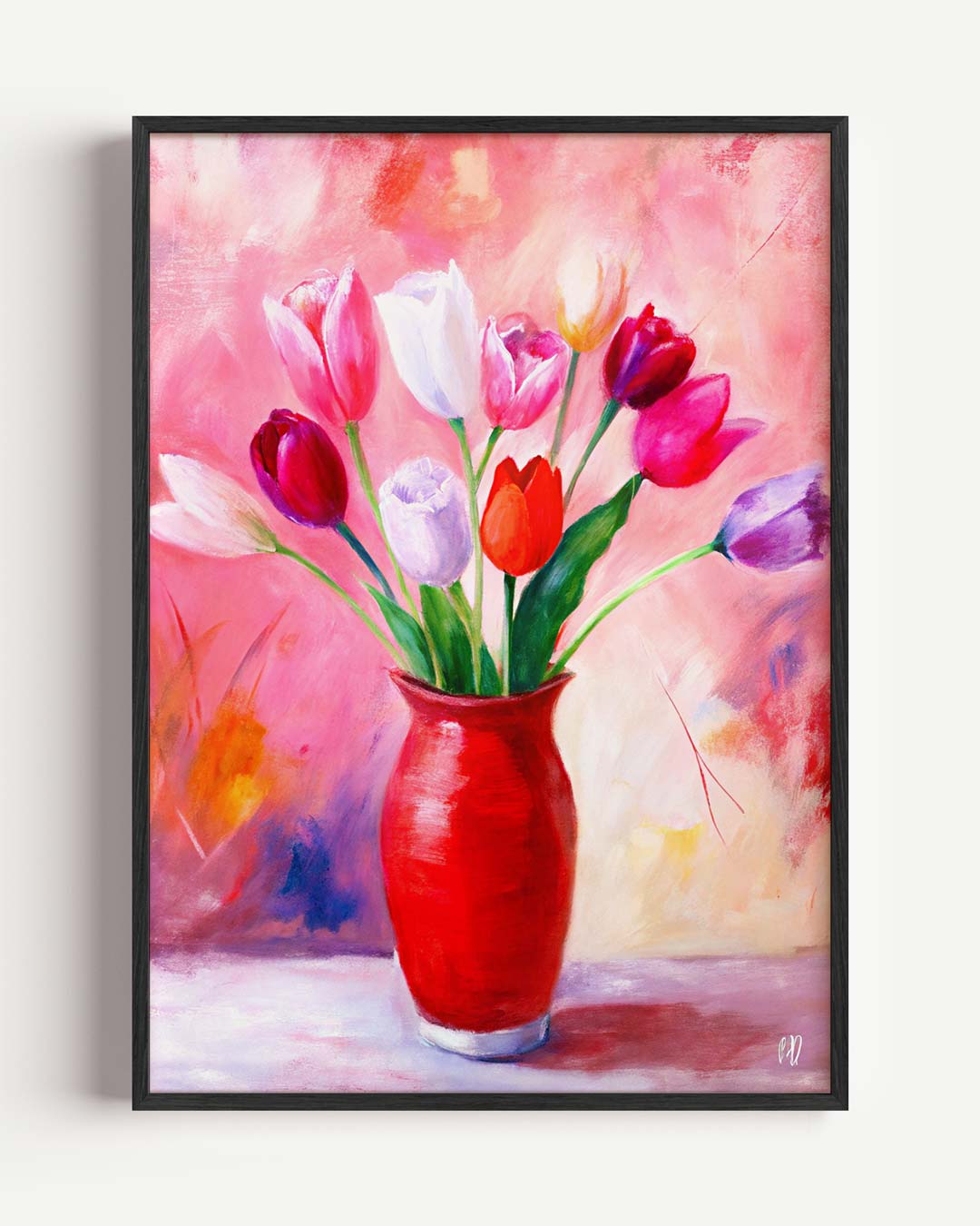 Vrolijke Tulpen Poster
