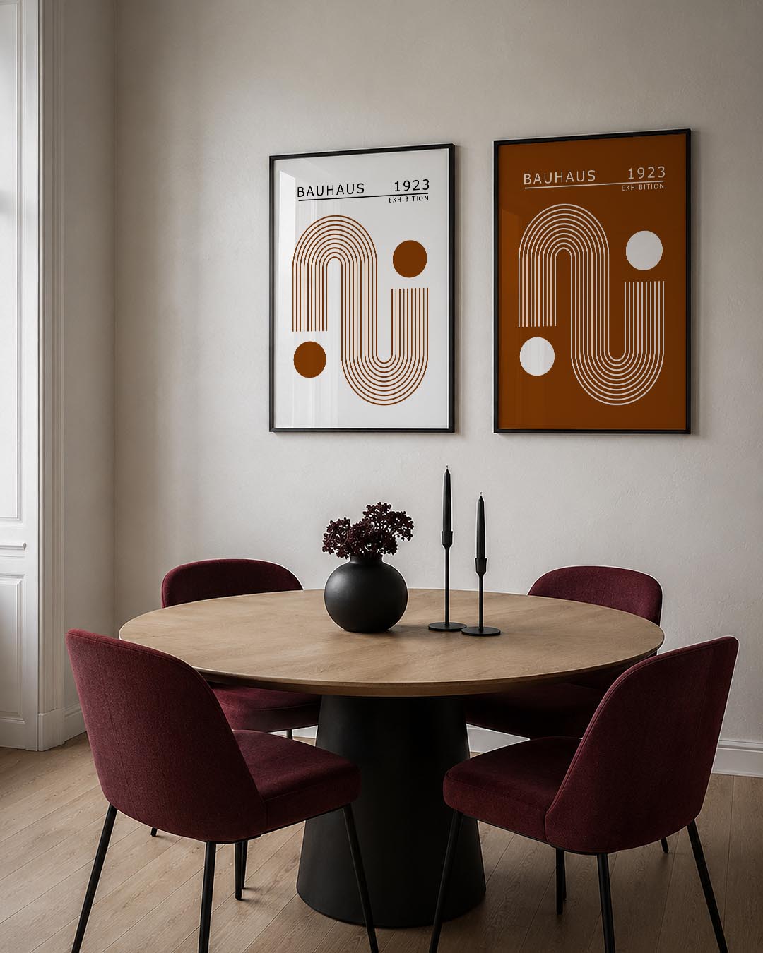 Lijnen en cirkelvormen Posterset