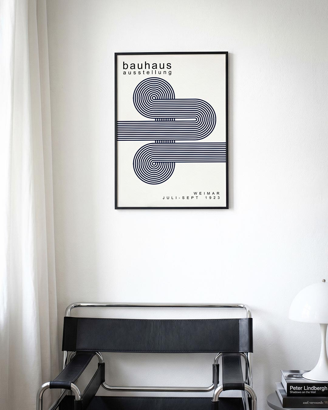 Lijnenspel en cirkelvormen Poster