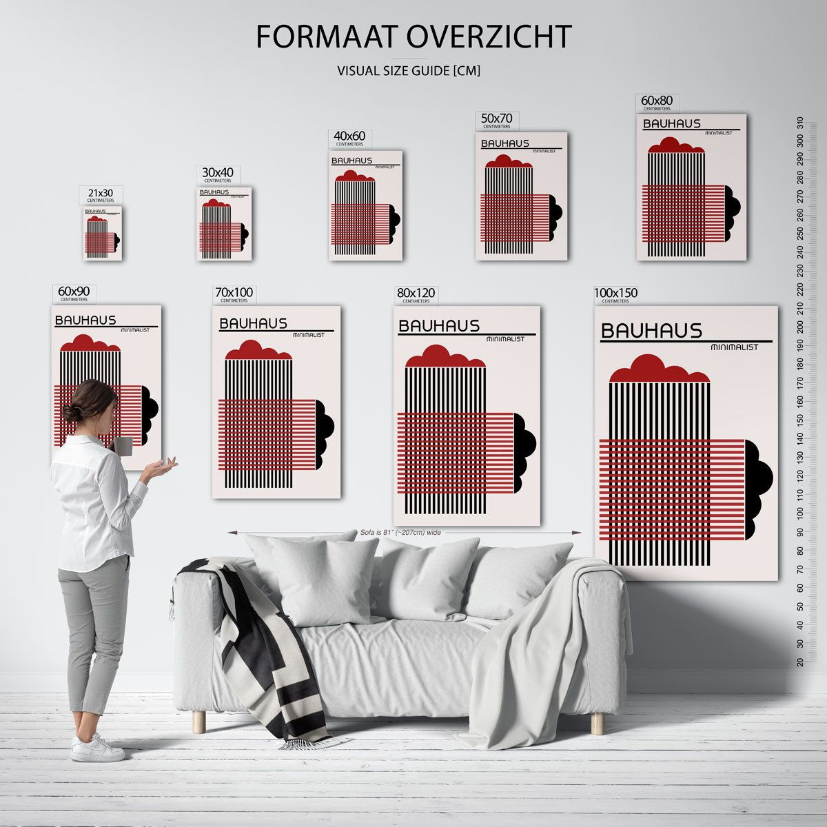 Lijnen en vlakken Poster