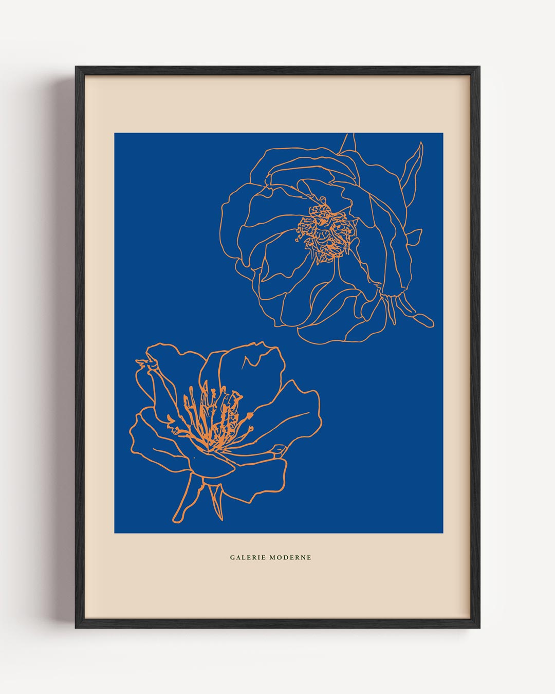 Bloeiende Blauw Dromerij Poster-WallArtistic