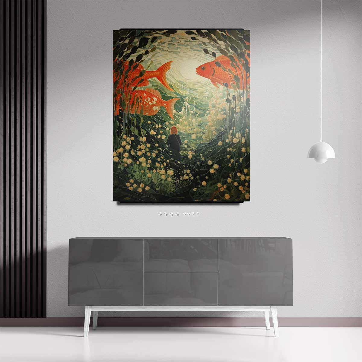 Onderwater Fantasie Kunstwerk-canvas-dibond-plexiglas-wanddecoratie-WallArtistic