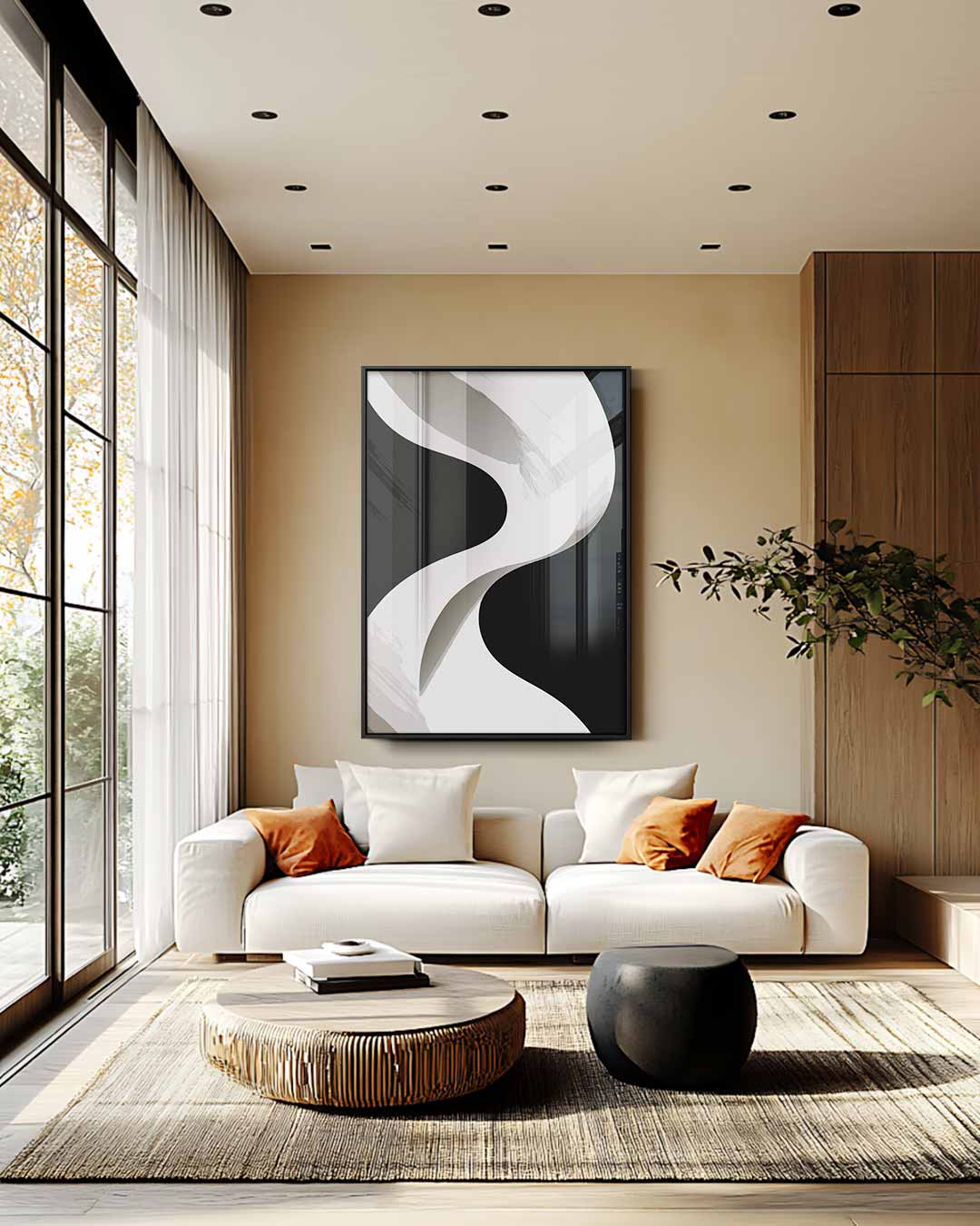 Golvende Gratie Kunstwerk-canvas-dibond-plexiglas-wanddecoratie-WallArtistic