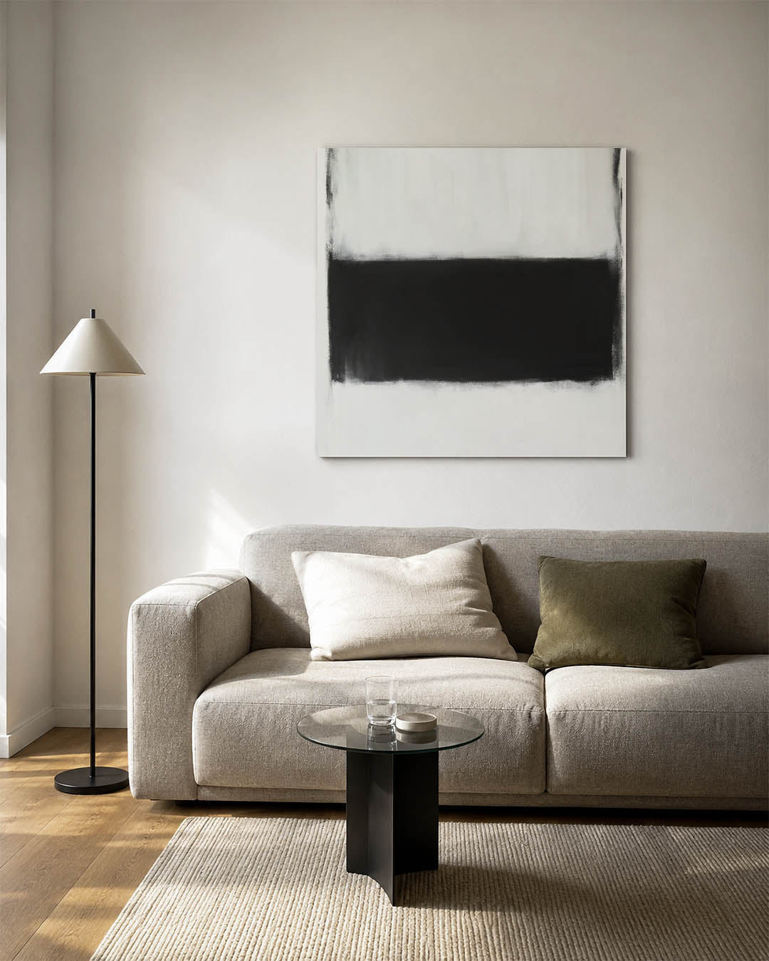 Eenvoudige kleurvlakken Kunstwerk