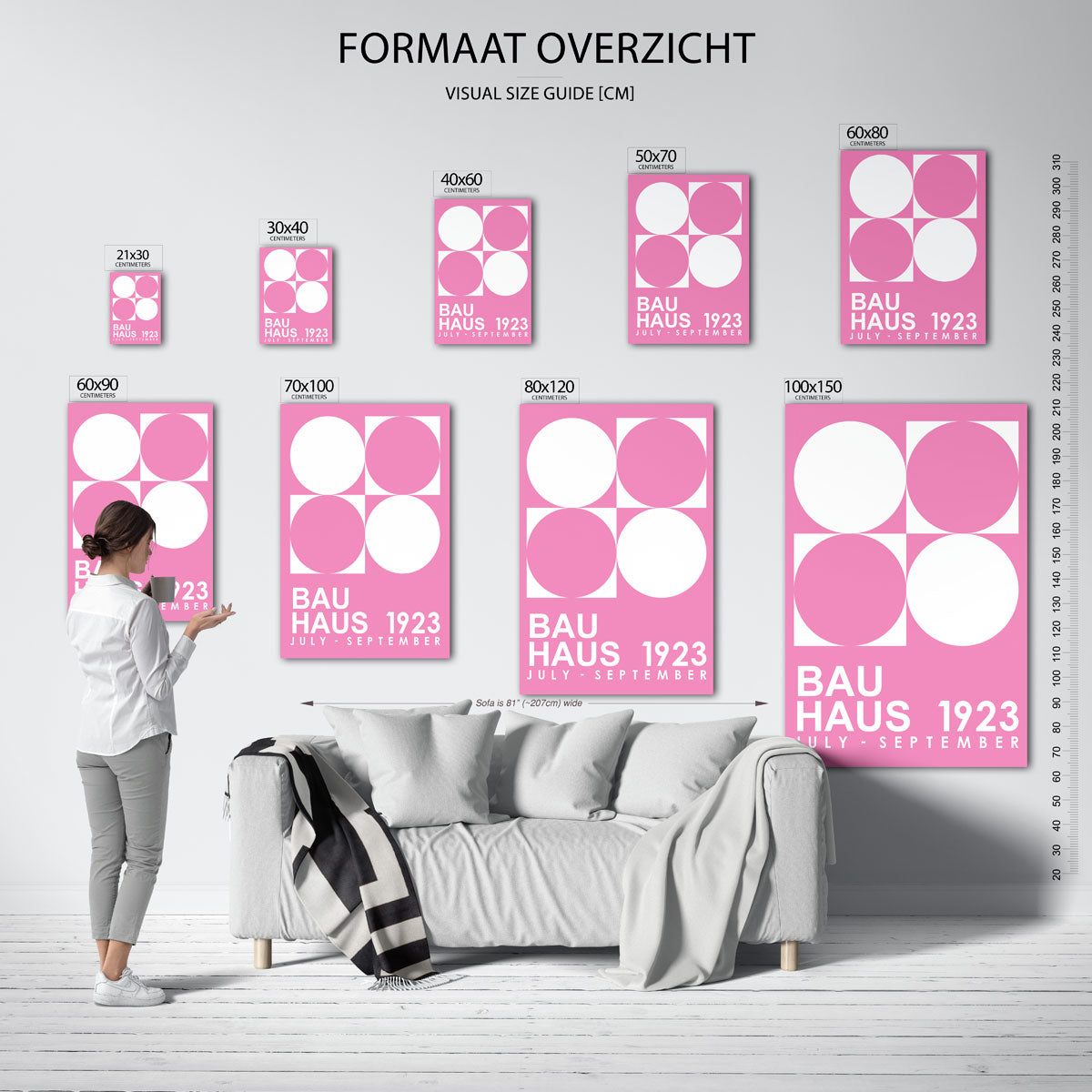 Cirkel en vierkant Poster