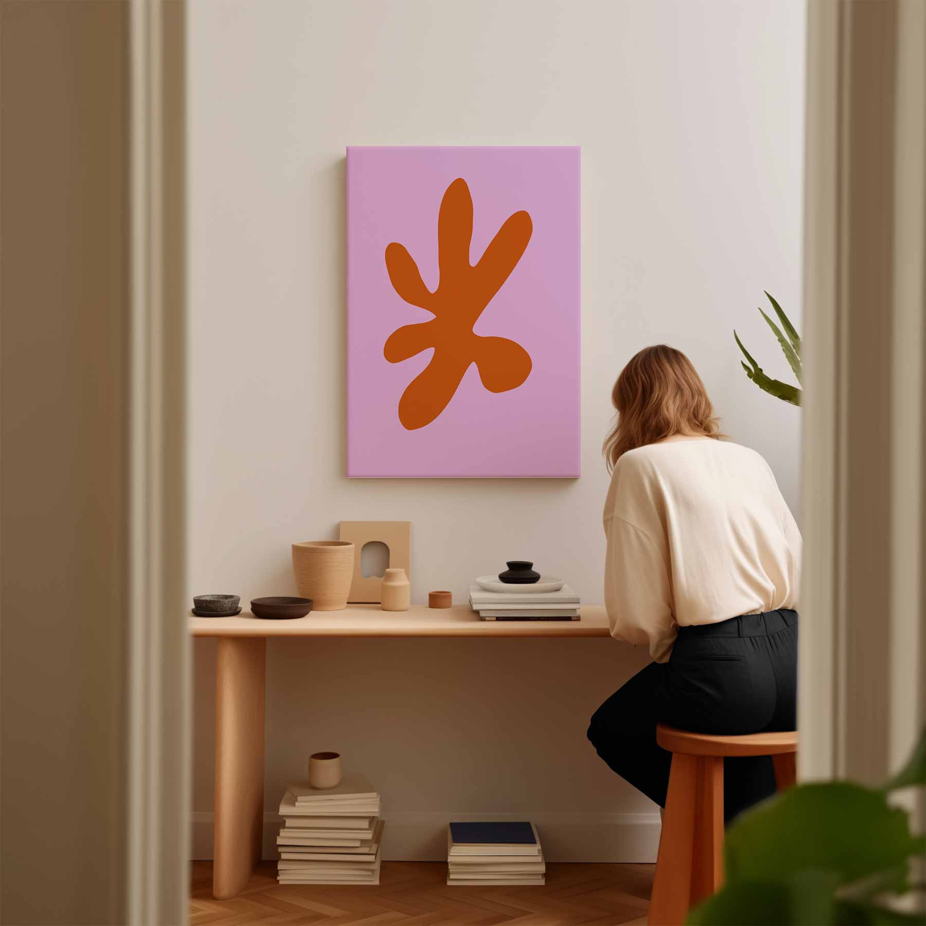 Zonnige Abstractie Kunstwerk-canvas-dibond-plexiglas-wanddecoratie-WallArtistic
