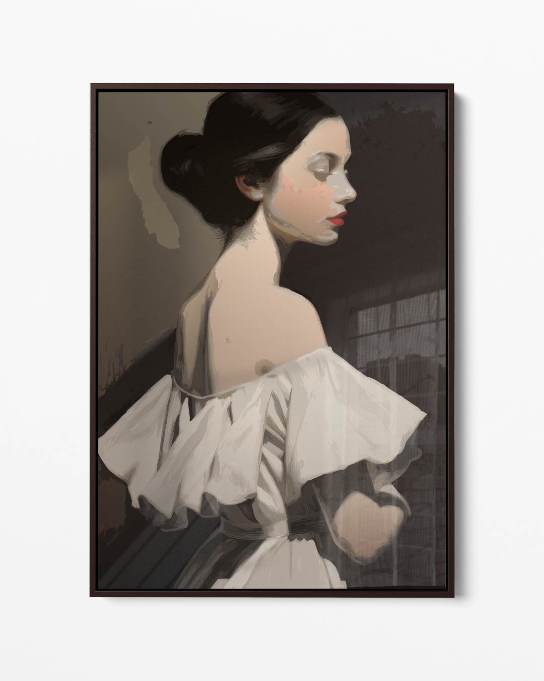Elegante Dromerigheid Kunstwerk-canvas-dibond-plexiglas-wanddecoratie-WallArtistic