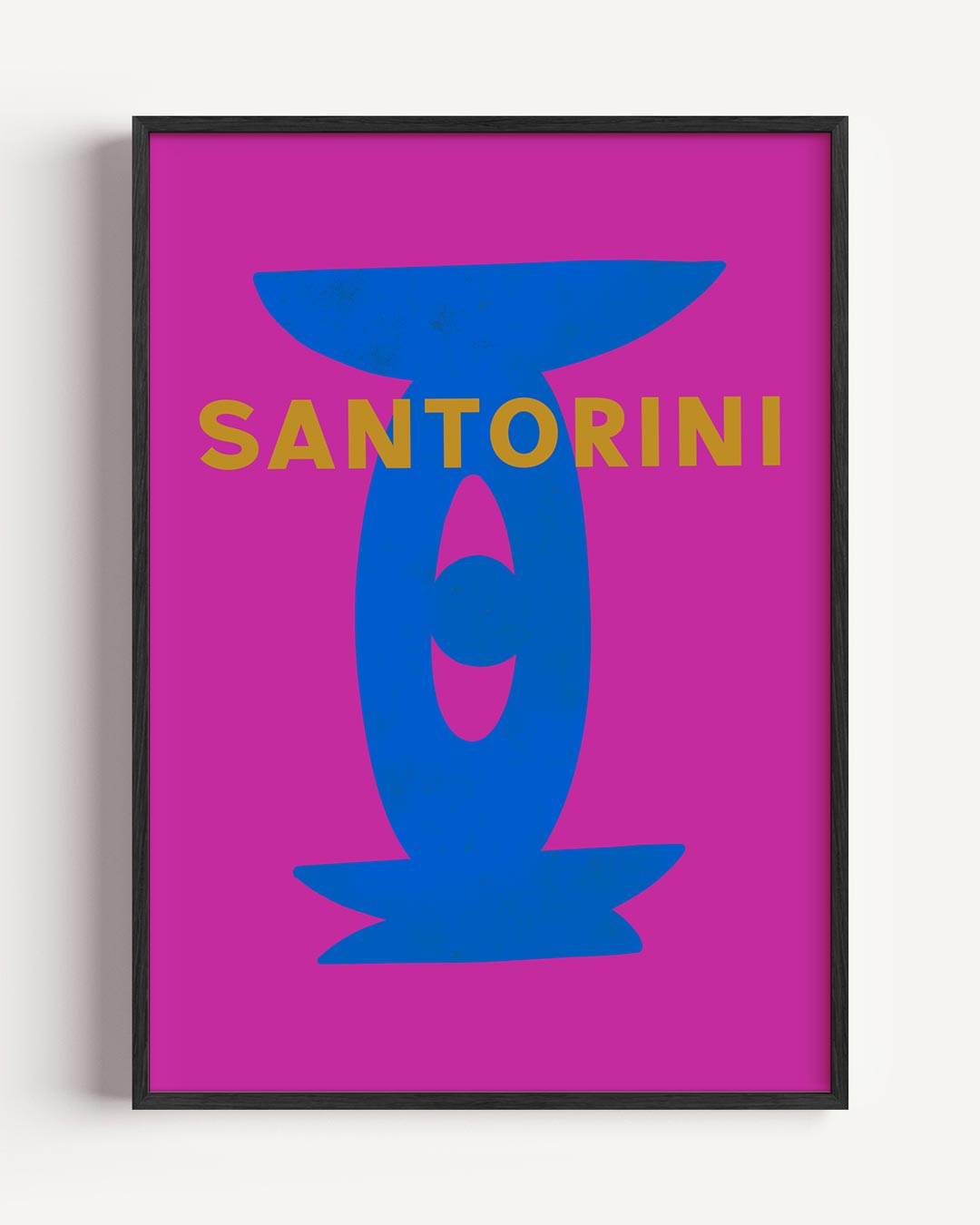 Santorini Abstract Poster-WallArtistic