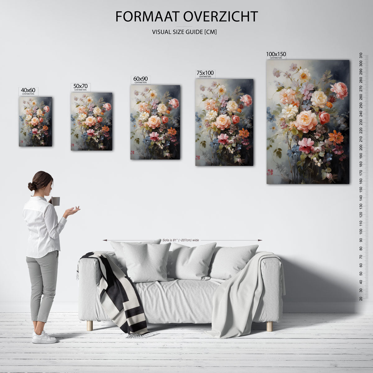 Bloemencompositie Kunstwerk